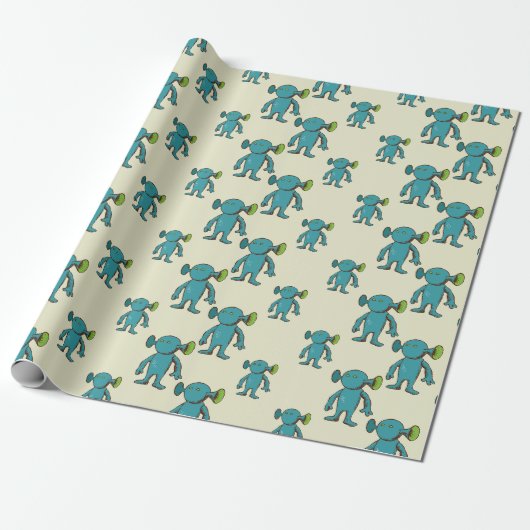 Alien Cadeaupapier (Uitgerold)