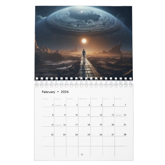 Alien Calendar 2025 UFO Kalender (Feb 2026)