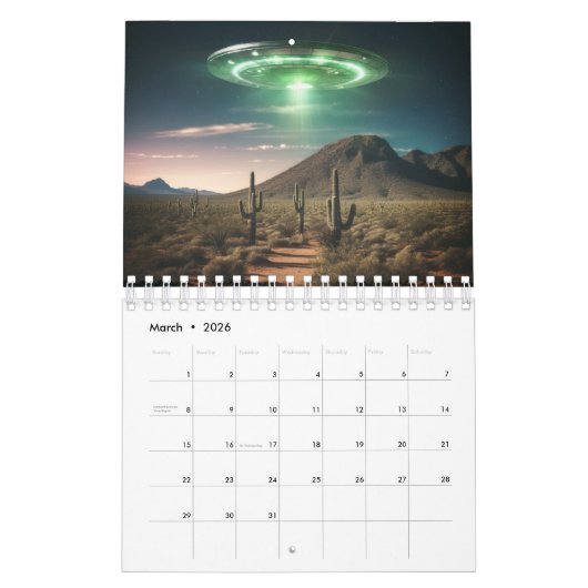 Alien Calendar 2025 UFO Kalender (Mar 2026)