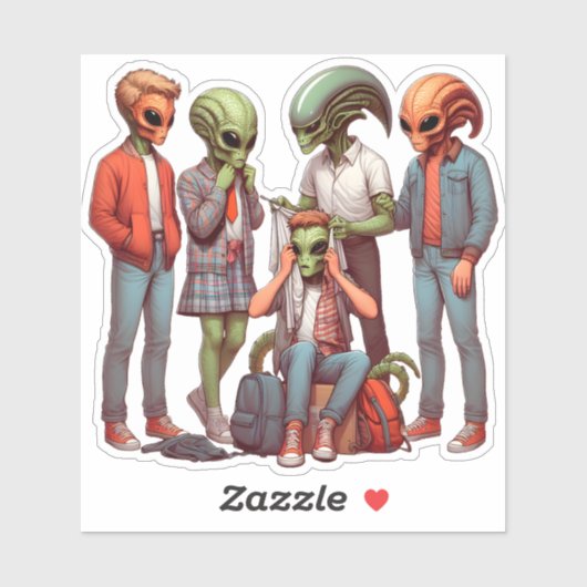 Alien Campout: Cosmic Adventure komt eraan Sticker (Vel)