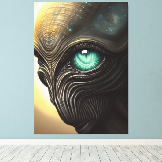 Alien Canvas afdrukken (Insitu (Houten vloer))
