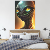 Alien Canvas afdrukken (Insitu (Slaapkamer))
