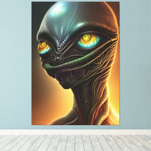 Alien Canvas afdrukken (Insitu (Houten vloer))
