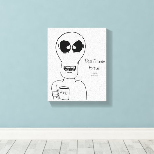 Alien Canvas Muur Art Braces (Insitu (Houten vloer))