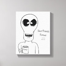 Alien Canvas Muur Art Braces