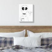 Alien Canvas Muur Art Braces Afdruk (Insitu (Slaapkamer))