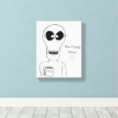 Alien Canvas Muur Art Braces Afdruk (Insitu (Houten vloer))