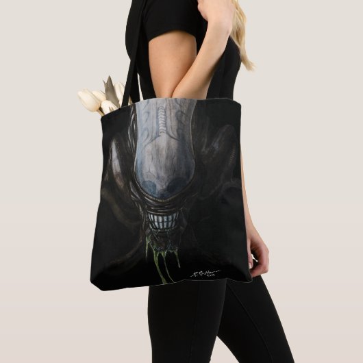 Alien canvas tas filmmonster (Dichtbij)