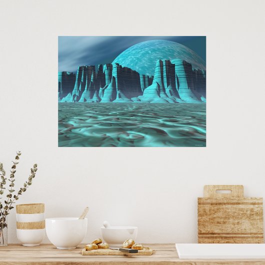 Alien Canyonlands Poster (Keuken)