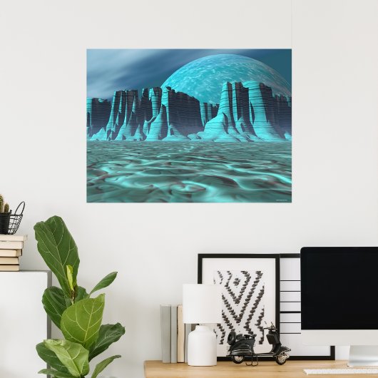 Alien Canyonlands Poster (Thuiskantoor)