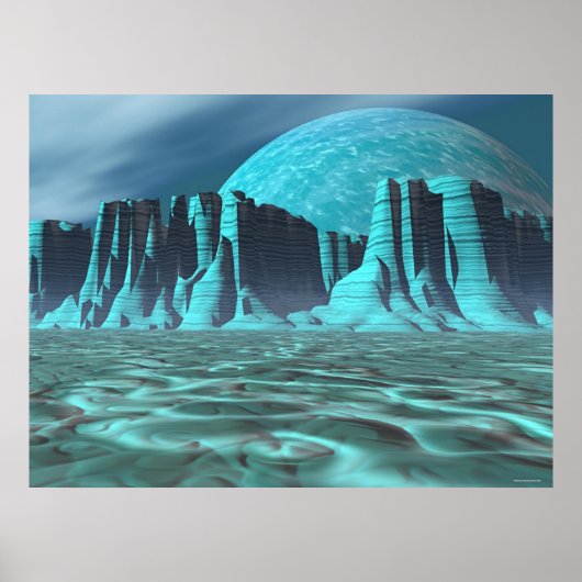 Alien Canyonlands Poster (Voorkant)