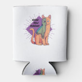 Alien Cat Design Classic T-Shirt Blikjeskoeler (Voorkant)