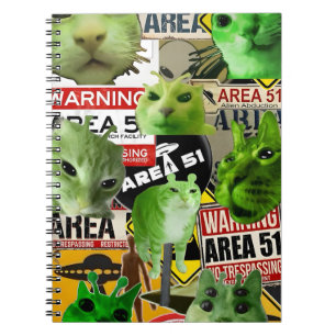 Alien Cat Invasion: de Area 51 Felines Notitieboek