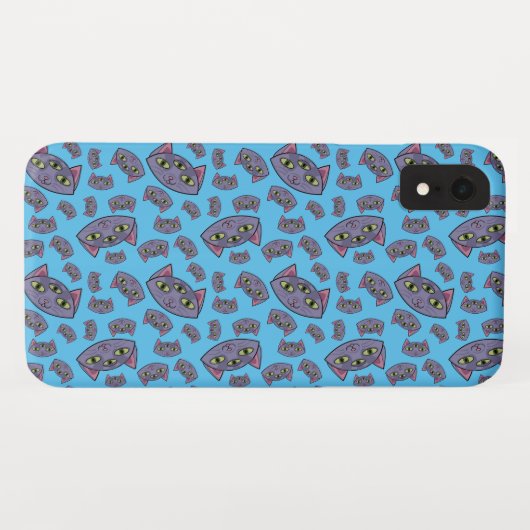 Alien Cat Pattern Case-Mate iPhone Case (Achterkant (horizontaal))