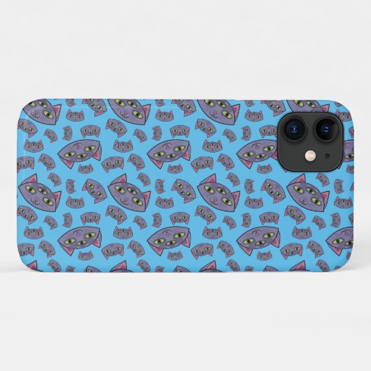 Alien Cat Pattern Case-Mate iPhone Case (Achterkant (horizontaal))