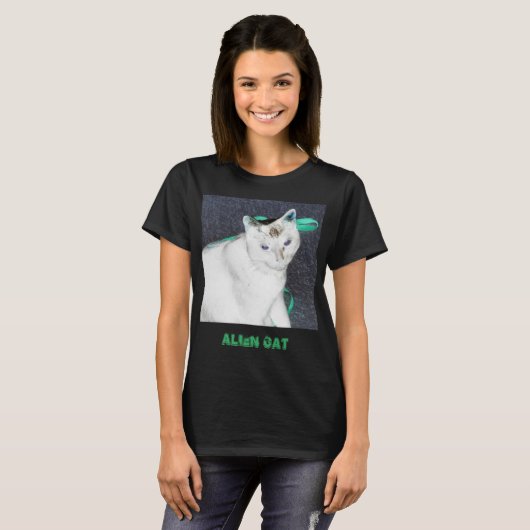 Alien Cat T-shirt (Voorkant volledig)