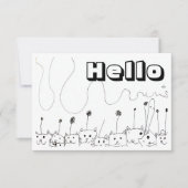 Alien Cats Notitiekaartje (Voorkant)