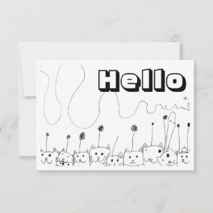 Alien Cats Notitiekaartje