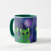 Alien Cats Space Cat Galaxy Astral Art Mok (Voorkant links)
