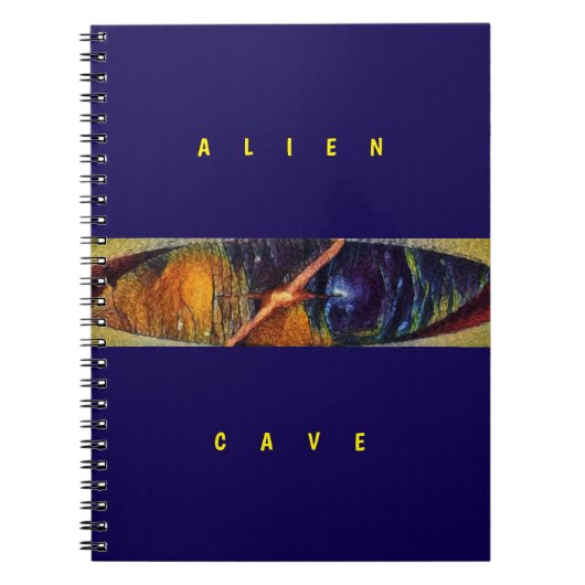 Alien Cave - Purple  Notitieboek (Voorkant)