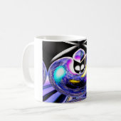 Alien celestial-kattenkunst koffiemok (Voorkant links)