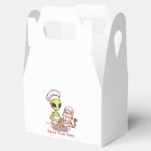 Alien Chef Kat Donut Kawaii Ontwerp Bedankdoosjes (Geopend)