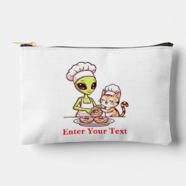 Alien Chef Kat Donut Kawaii Ontwerp Etui