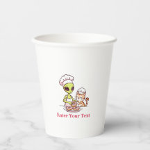 Alien Chef Kat Donut Kawaii Ontwerp