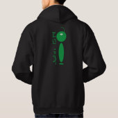 Alien Christelijke hoodie (zwart) (Achterkant)