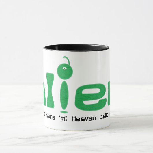 Alien Christelijke mok (Midden)