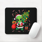 Alien Christmas Tree Lights Xmas Funny Alien Muismat (Met muis)