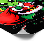 Alien Christmas Tree Lights Xmas Funny Alien Poster (Hoek)