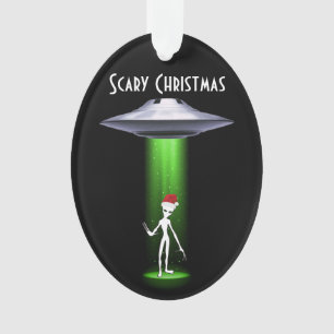 Alien Christmas 🛸 UFO Grappig Feestelijk Fabulous Ornament