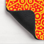 Alien Circuit II - Amber op rood Muismat (Hoek)