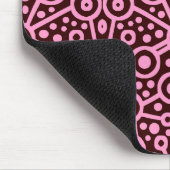 Alien Circuit II - Roze op donkerbruin Muismat (Hoek)