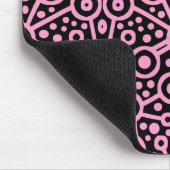 Alien Circuit II - Roze op zwart Muismat (Hoek)