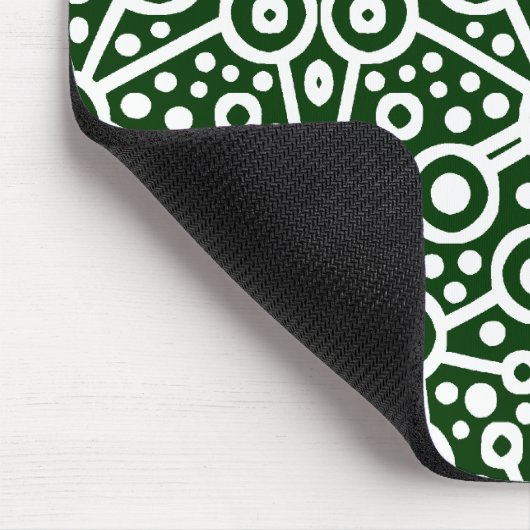 Alien Circuit II - Wit en Donkergroen Muismat (Hoek)