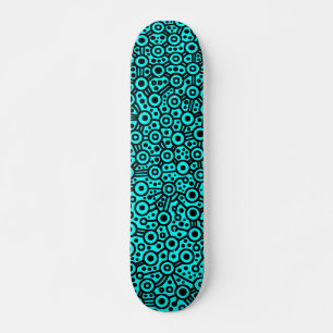 Alien Circuit III - Zwart op cyaan Persoonlijk Skateboard