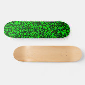 Alien Circuit III - Zwart op groen Persoonlijk Skateboard (Horizontaal)