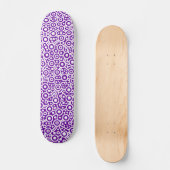 Alien Circuit - White op Violet Skateboard (Voorkant)