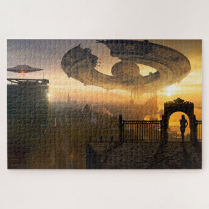 Alien Cityscape Legpuzzel