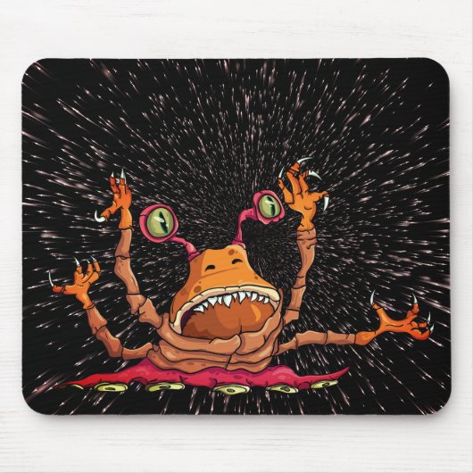 Alien Claws Attack Mousepad Muismat (Voorkant)