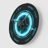 Alien Clock Blue Grote Klok (Hoek)