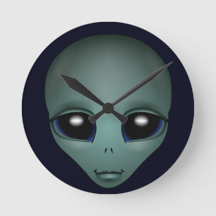Alien Clock ET Gift Alien Decor Alien Gifts Ronde Klok