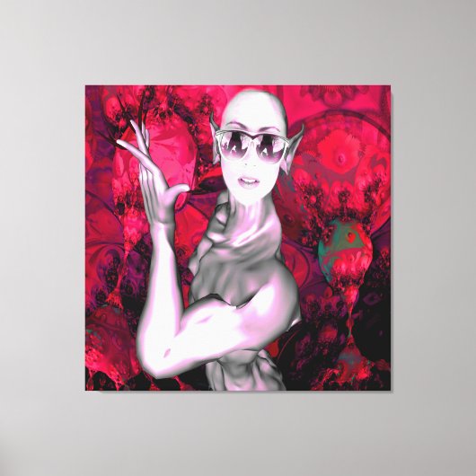 Alien Contact Canvas Afdruk (Voorkant)