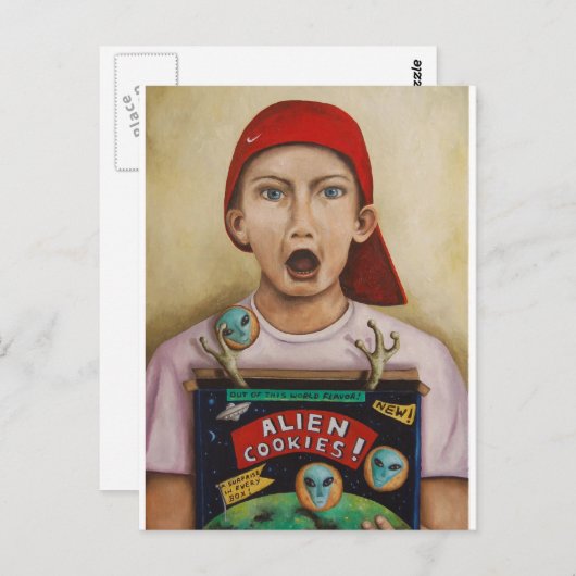 Alien Cookies Briefkaart (Voorkant / Achterkant)