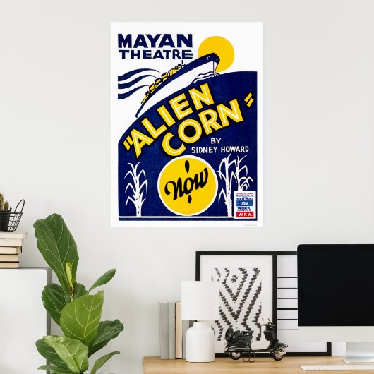 Alien Corn Drama 1938 WPA Poster (Thuiskantoor)