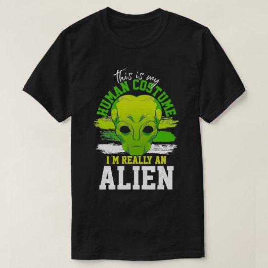 Alien Costume Etraterrestrial Sci Fi Funny Alien T-shirt (Design voorkant)