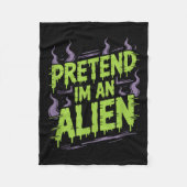 Alien Costume  Fleece Deken (Voorkant)