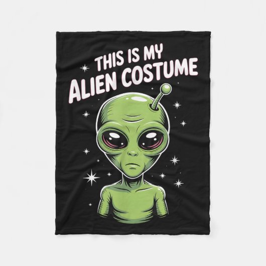 Alien Costume Fleece Deken (Voorkant)